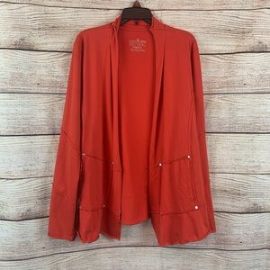Neon Buddha Orange Cardigan Size Small